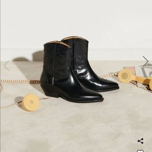Sandro Jim Cowboy Boots-sold out! Amazing condition